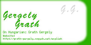 gergely grath business card